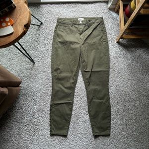Women’s Revolve L’Agence Margot High Rise Skinny Olive Night Pants- size 31